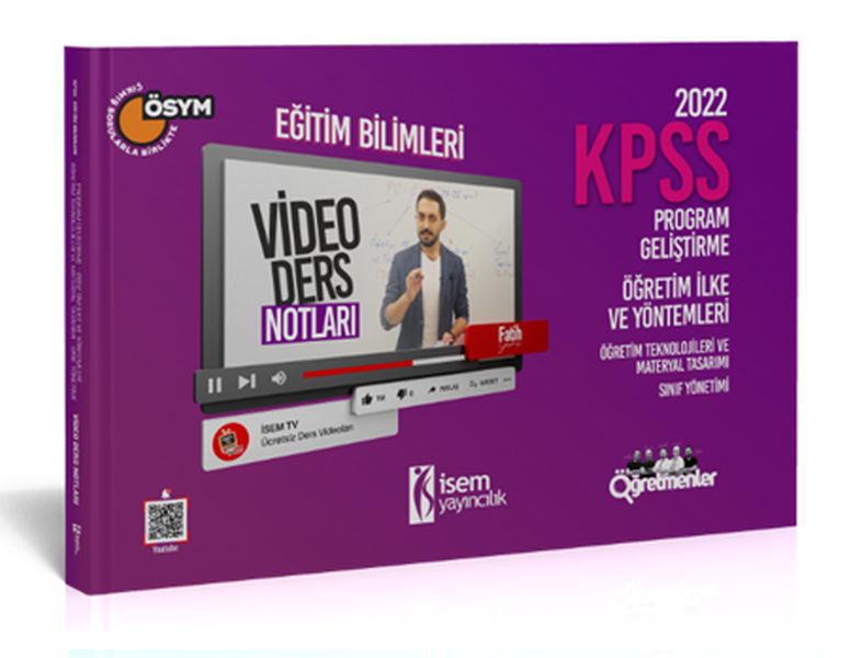 İsem Yayıncılık 2022 KPSS Eğitim Bilimleri Program Geliştirme Öğretim İlke ve Yönt Video Ders Notu