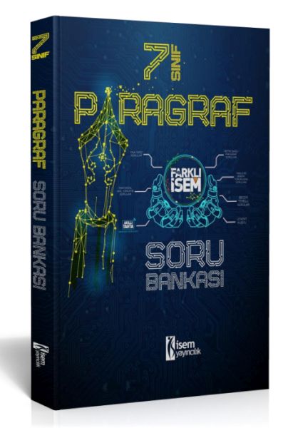 İsem Yayıncılık 2024 Farklı İsem 7Sınıf Paragraf Soru Bankası + 5 Deneme
