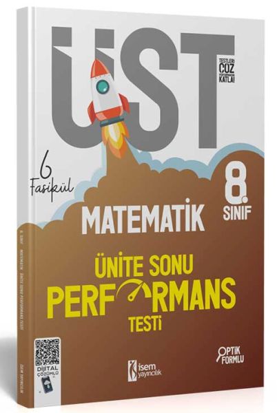 İsem Yayıncılık 2023 8 Sınıf LGS Matematik 6 Fasikül Ünite Sonu Performans Testi