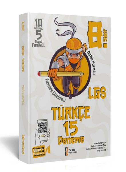 İsem Yayıncılık 2023 8 Sınıf Türkçe 15  Deneme