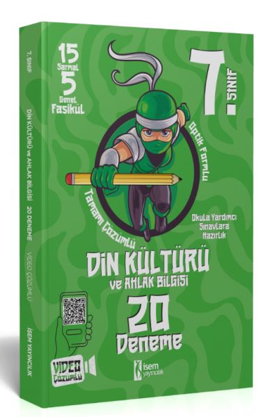 İsem Yayınları 7 Sınıf Din Kültürü ve Ahlak Bilgisi 20 Çözümlü Deneme