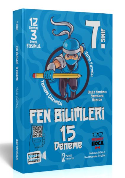 İsem Yayınları 7 Sınıf Fen Bilimleri 15 Çözümlü Deneme