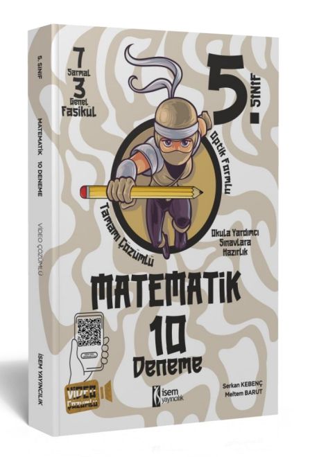 İsem Yayıncılık 2023 5 Sınıf Matematik 10 Deneme