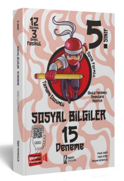 İsem Yayıncılık 2023 5 Sınıf Sosyal Bilgiler 15 Deneme