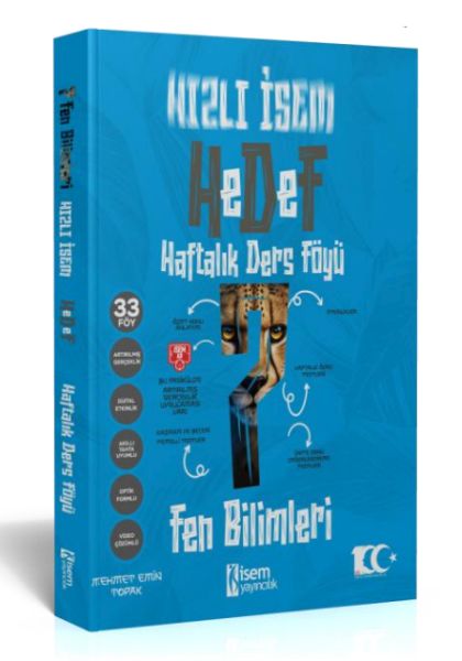 İsem Yayıncılık 2024 Hızlı  Hedef 7Sınıf Fen Bilimleri Haftalık Ders Föyü