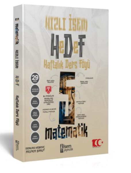 İsem Yayıncılık 2024 Hızlı  Hedef 5Sınıf Matematik Haftalık Ders Föyü