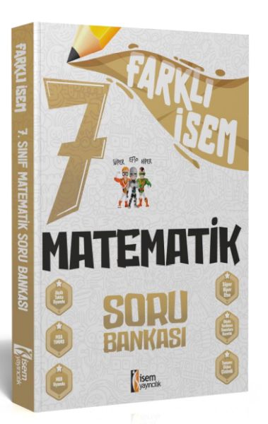İsem Yayıncılık 2024 Farklı İsem 7Sınıf Matematik Soru Bankası