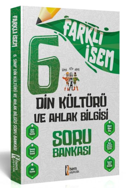 İsem Yayıncılık 2024 Farklı İsem 6Sınıf Din Kültürü Ve Ahlak Bilgisi Soru Bankası