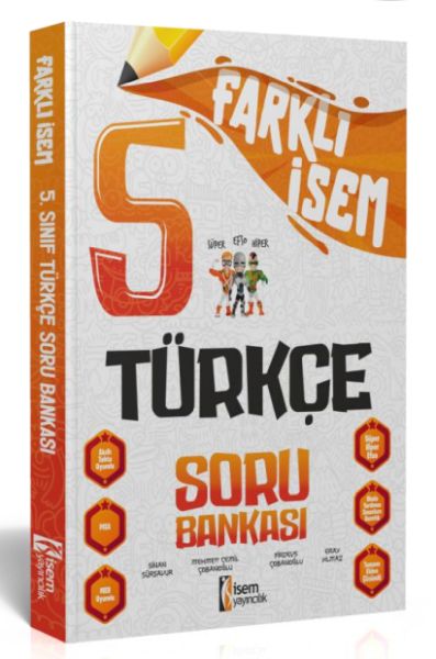 İsem Yayıncılık 2024 Farklı İsem 5Sınıf Türkçe Soru Bankası