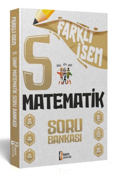 İsem Yayıncılık 2024 Farklı İsem 5Sınıf Matematik Soru Bankası