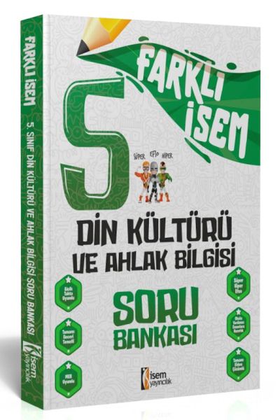 İsem Yayıncılık 2024 Farklı İsem 5Sınıf Din Kültürü Ve Ahlak Bilgisi Soru Bankası
