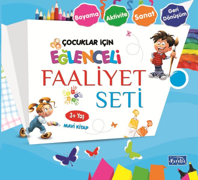 Eğlenceli Faaliyet Seti  Mavi Kitap  3+ Yaş