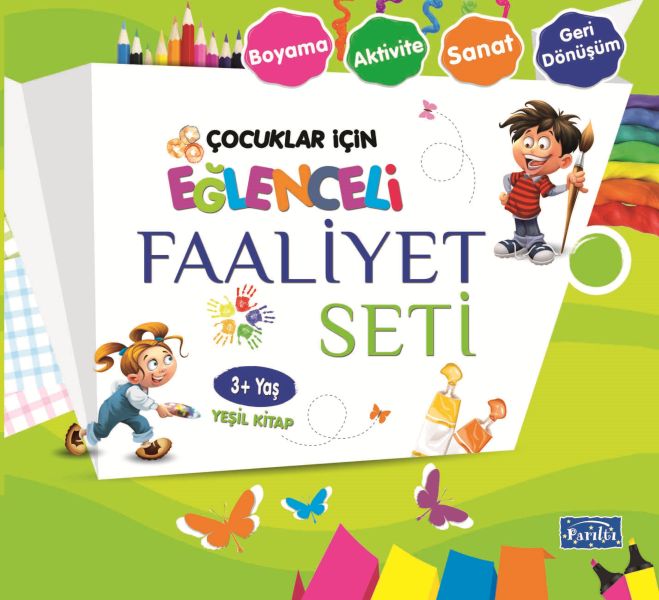 Eğlenceli Faaliyet Seti  Yeşil Kitap  3+ Yaş