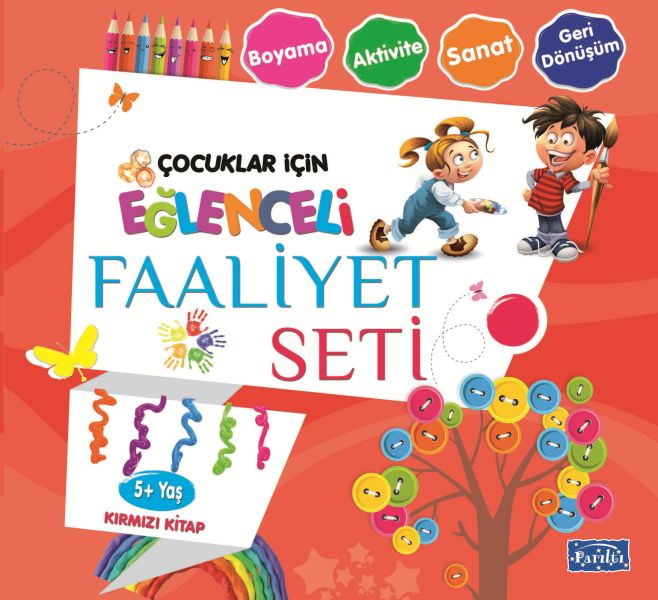 Eğlenceli Faaliyet Seti  Kırmızı Kitap  5+ Yaş