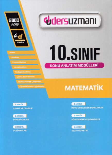 Ders Uzmanı 10 Sınıf Matematik Konu Anlatım Modülleri Yeni