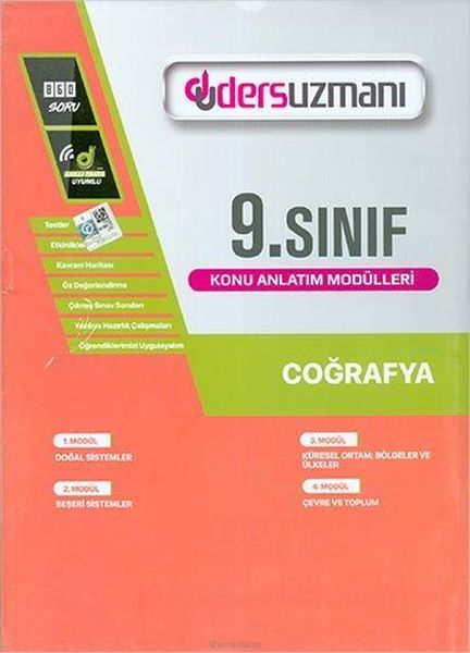 Ders Uzmanı 9 Sınıf Coğrafya Konu Anlatım Modülleri Yeni