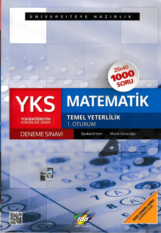 FDD YKS Temel Yeterlilik Matematik 1 Oturum  Deneme Sınavı