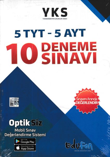 Edufon YKS 10 Deneme Sınavı 5 TYT  5 AYT