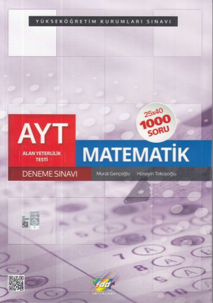 FDD AYT Matematik 25x40 Deneme Sınavı Yeni
