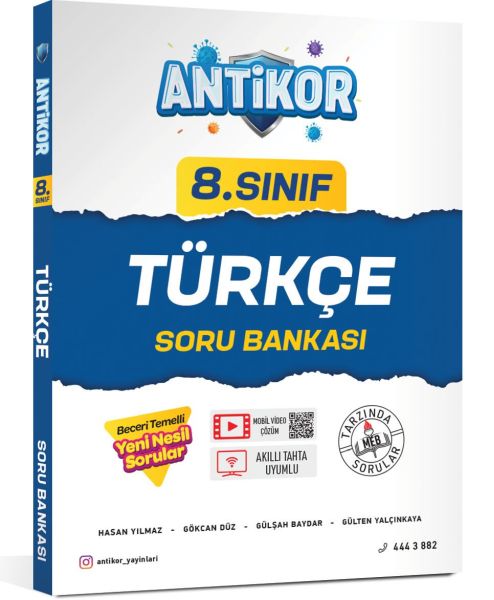 Antikor 8Sınıf Türkçe Soru Bankası