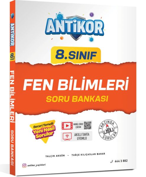 Antikor 8Sınıf Fen Bilimleri Soru Bankası