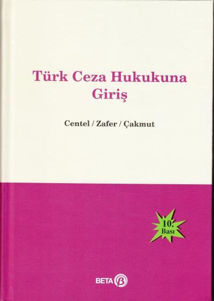 Türk Ceza Hukukuna Giriş Ciltli
