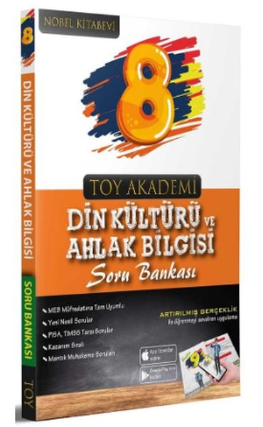 Toy Akademi Yayınları 8 Sınıf Din Kültürü ve Ahlak Bilgisi Soru Bankası Yeni