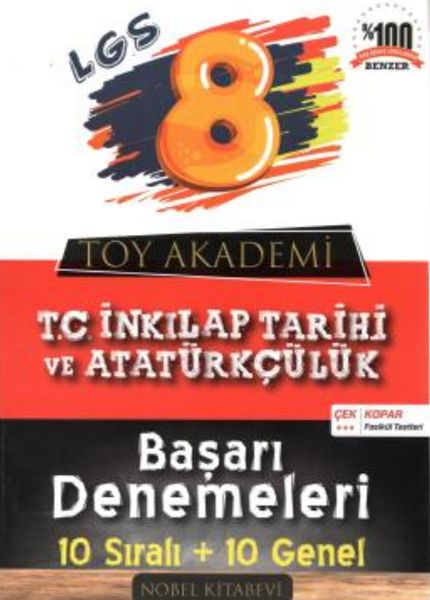 Toy Akademi 8Sınıf TC İnkılap Tarihi 10 lu Deneme Yeni