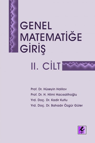 Genel Matematiğe Giriş IICilt