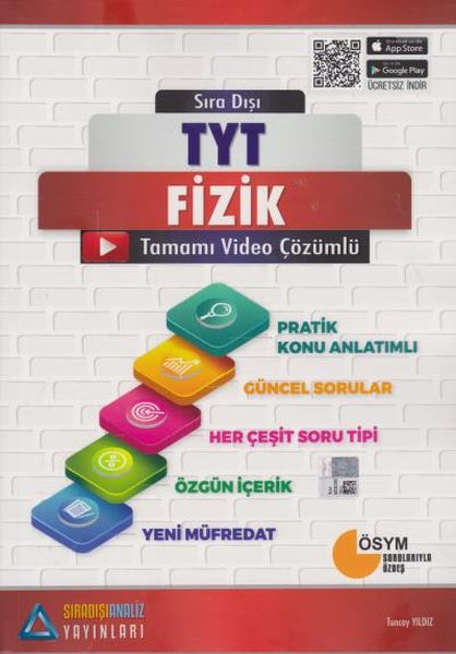 Sıradışı Analiz TYT Fizik Tamamı Çözümlü Konu Özetli Soru Bankası Yeni