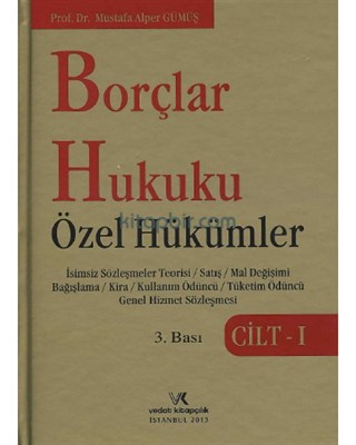 Borçlar Hukuku Özel Hükümler Cilt1