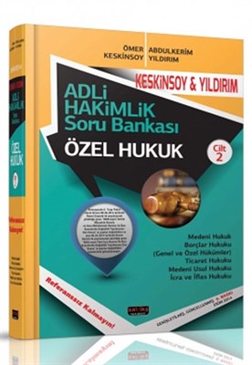 Adli Hakimlik Soru Bankası Cilt 2 Özel Hukuk