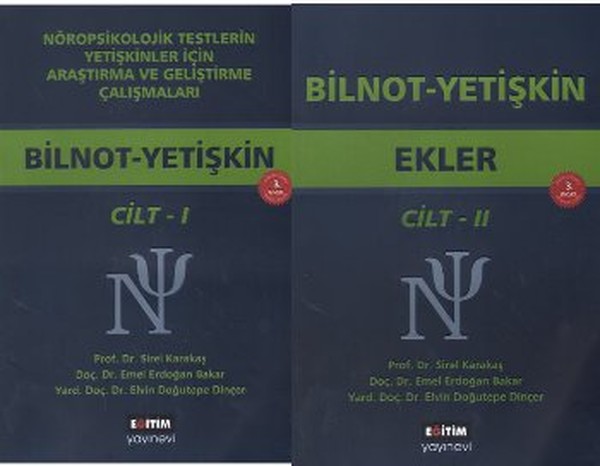 BilnotYetişkin 2 Kitap  Nöropsikolojik Testlerin Yetişkinler İçin Araştırma ve Geliştirme Çal