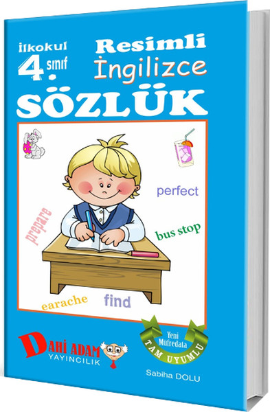 Dahi Adam 4 Sınıf Resimli İngilizce Sözlük