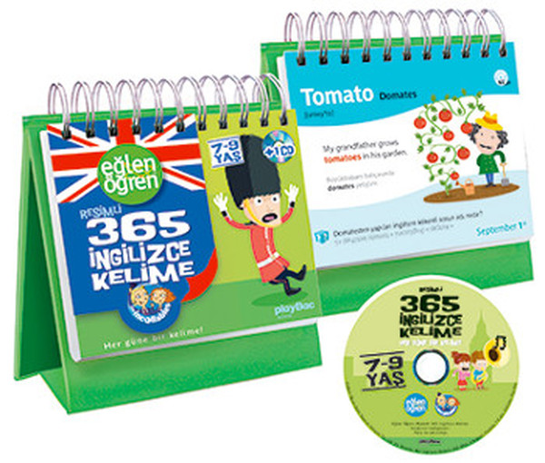 Eğlen Öğren  Resimli 365 İngilizce Kelime 79 Yaş + CD