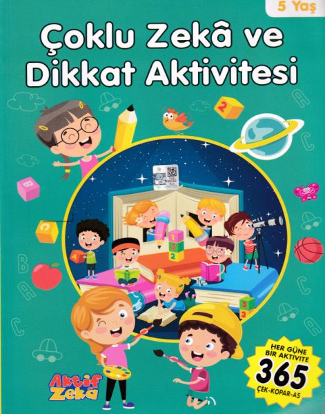 5 Yaş Çoklu Zeka ve Dikkat Aktivitesi  Yeşil Kitap