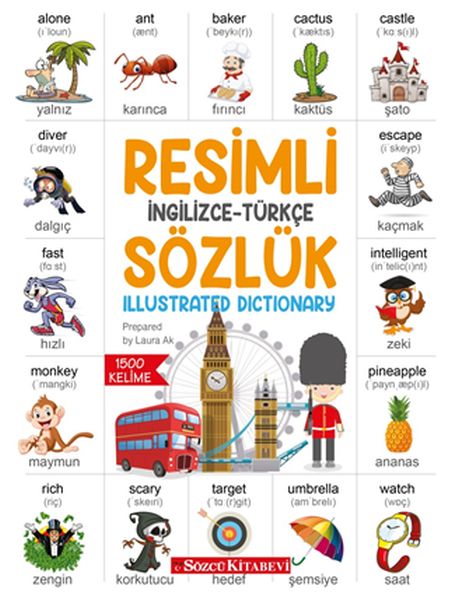 Resimli İngilizce  Türkçe Sözlük