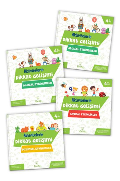 Aktivitelerle Dikkat Gelişimi Serisi 4 Kitap