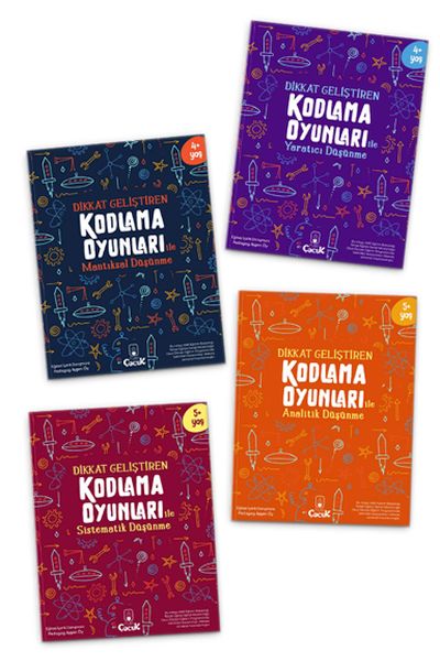 Dikkat Geliştiren Kodlama Oyunları Serisi 4 Kitap