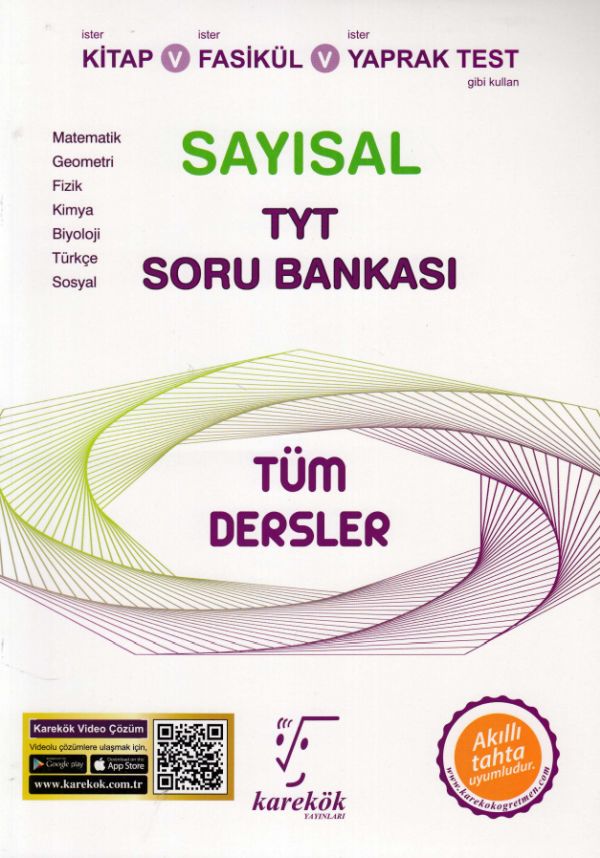 Karekök TYT Tüm Dersler Sayısal Soru Bankası Yeni
