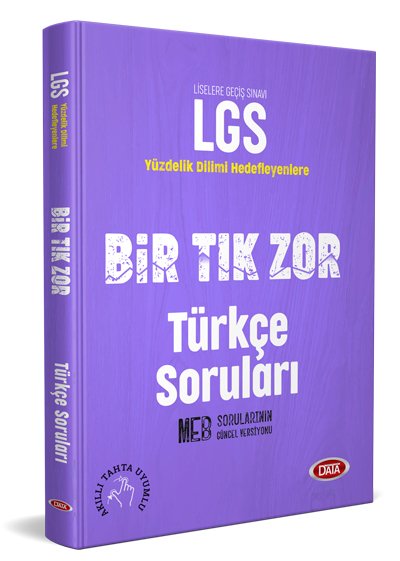 Data LGS Bir Tık Zor Türkçe Soruları Yeni