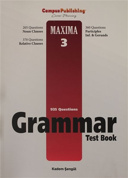 Grammar Test Book  Maxima 3