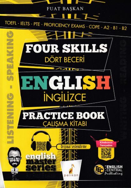 Four Skills English Practice Book Dört Beceri İngilizce Çalışma Kitabı