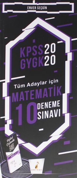 Pelikan KPSS 2020 GYGK  Tüm Adaylar İçin Matematik 10 Deneme Sınavı Yeni