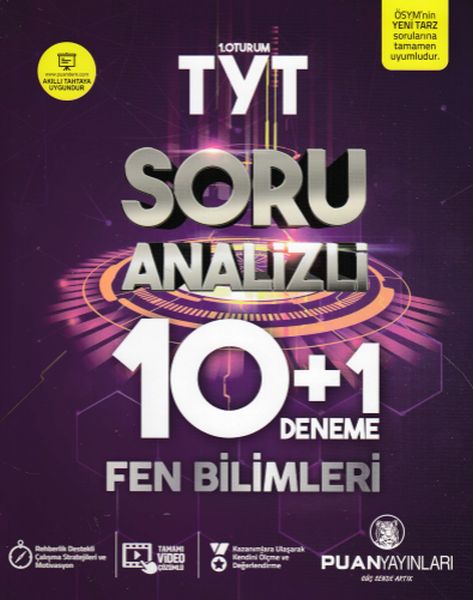 Puan TYT 1 Oturum Fen Bilimleri Soru Analizli 10 + 1 Yeni