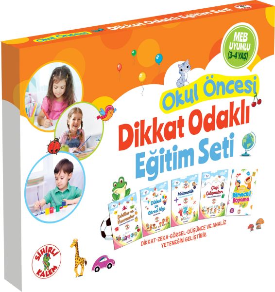 Okul Öncesi Dikkat Odaklı Eğitim Seti 34 Yaş