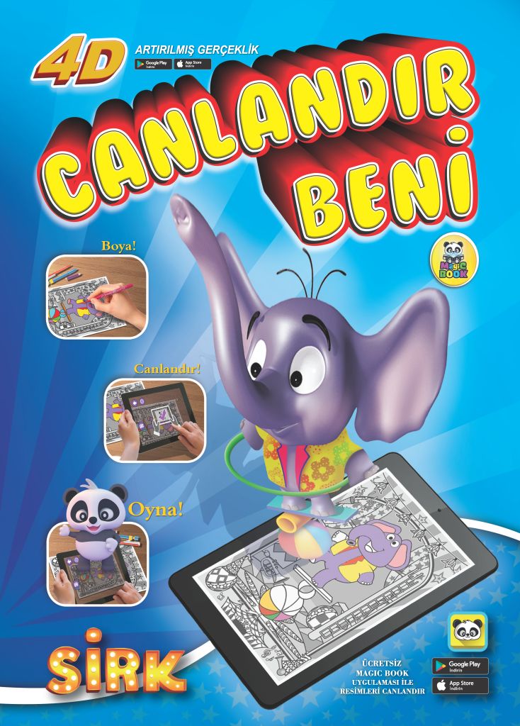 Canlandır Beni  Sirk Sihirli Boyama Kitabı