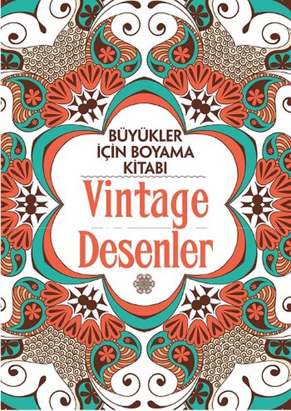 Büyükler İçin Boyama Kitabı  Vintage Desenler