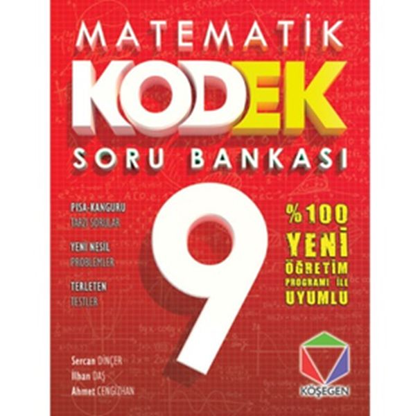 Köşegen Matematik Kodek 9 Soru Bankası Yeni