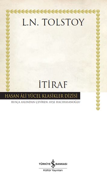 İtiraf  Hasan Ali Yücel Klasikleri Ciltli